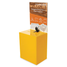 Load image into Gallery viewer, Tall Donation Box for Charity with 6.75″ x 8.5″ Sign Holder