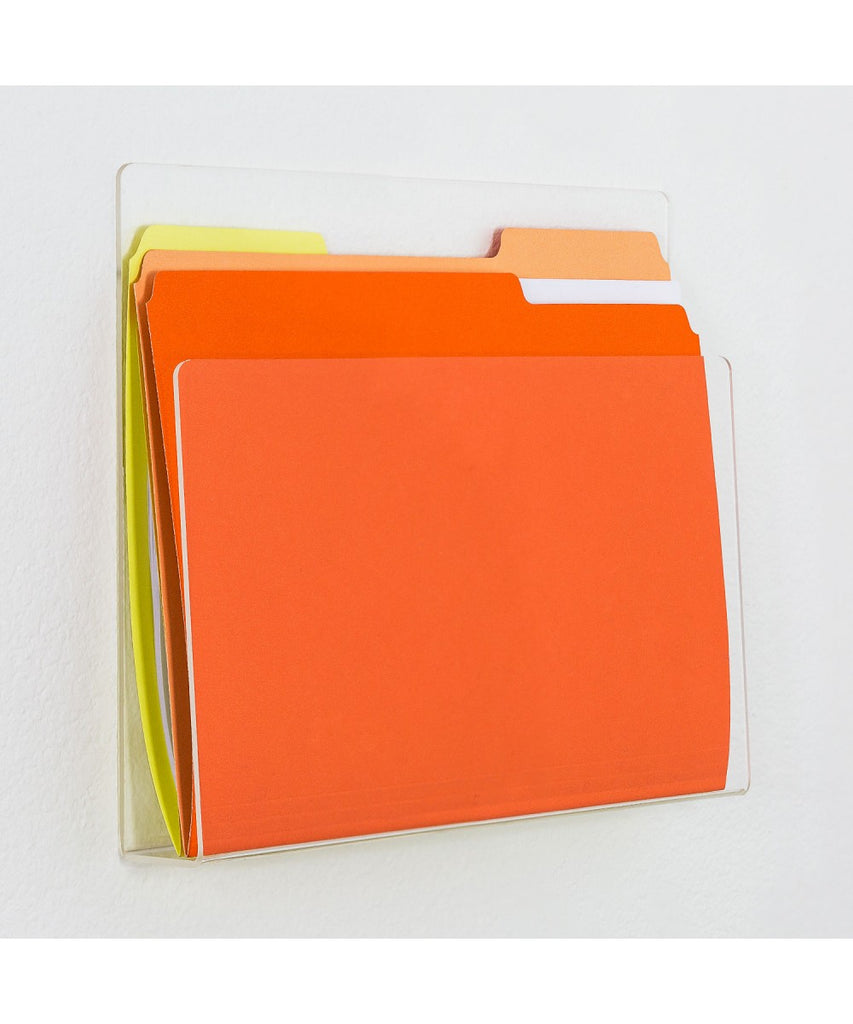 Acrylic File and Chart Holder Wall Mount, Door Mount