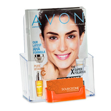 Load image into Gallery viewer, 6" Bifold Brochure Holder with Business Card Holder