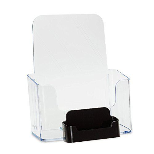 6" Bifold Brochure Holder with Business Card Holder