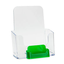 Load image into Gallery viewer, 6" Bifold Brochure Holder with Business Card Holder