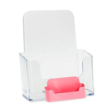 Load image into Gallery viewer, 6" Bifold Brochure Holder with Business Card Holder
