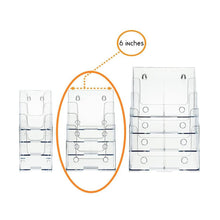 Load image into Gallery viewer, 6" Bifold 4-Tier Brochure Holder