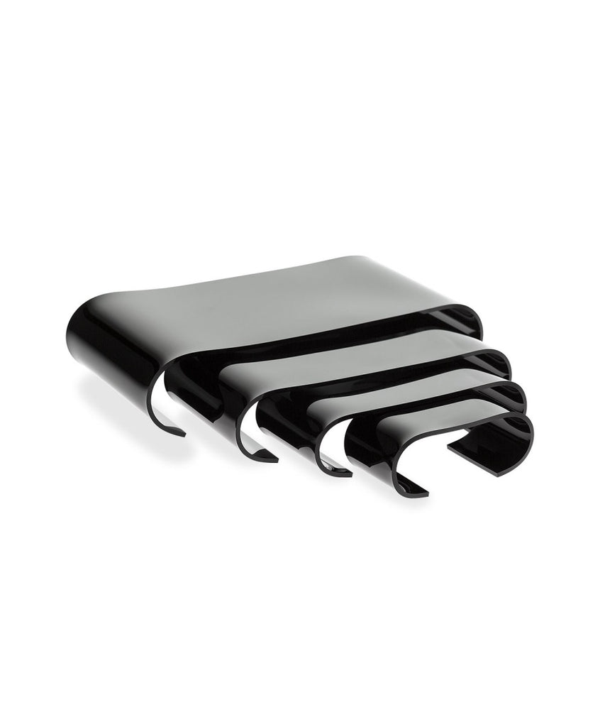 Curved Acrylic Risers, 4 Piece Set