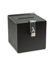 Load image into Gallery viewer, Donation or Ballot Box with Lock & Key in 6″, 8″, 10″, 12″