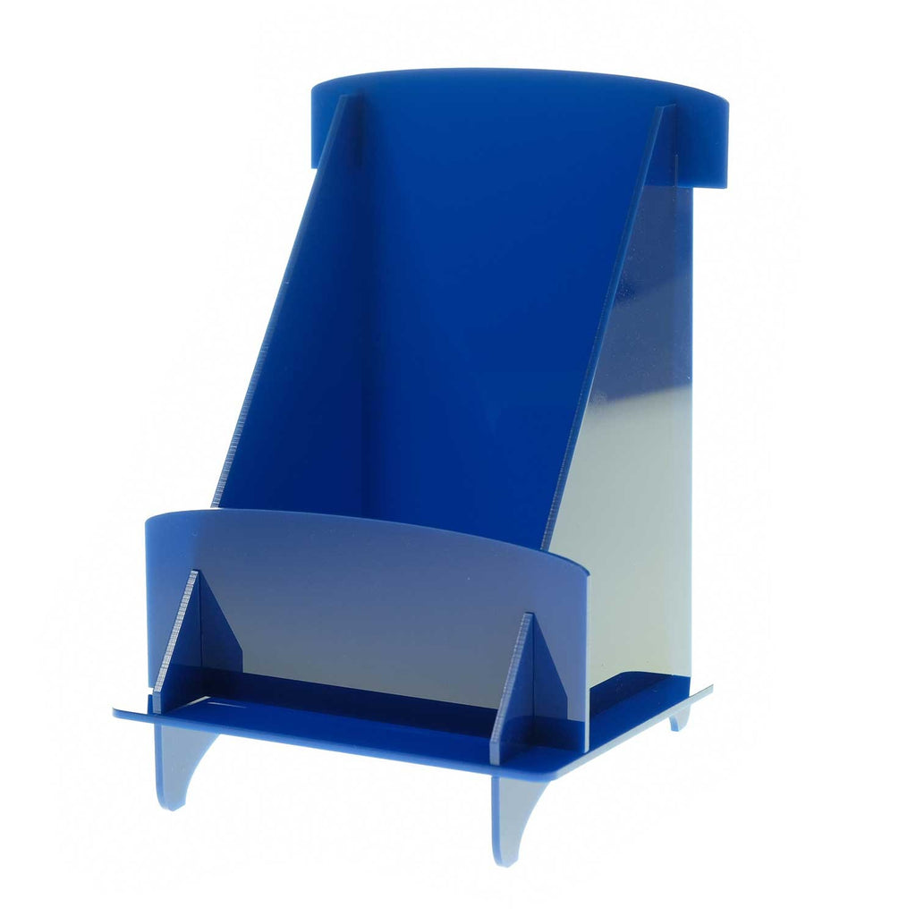 Colored Put-Together-Yourself Trifold Brochure Holder, 4" wide