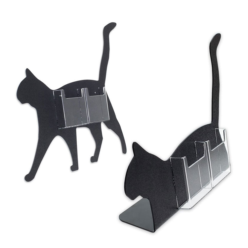 Cat Deluxe 4" x 9" Trifold Brochure Holder, 2 Pocket