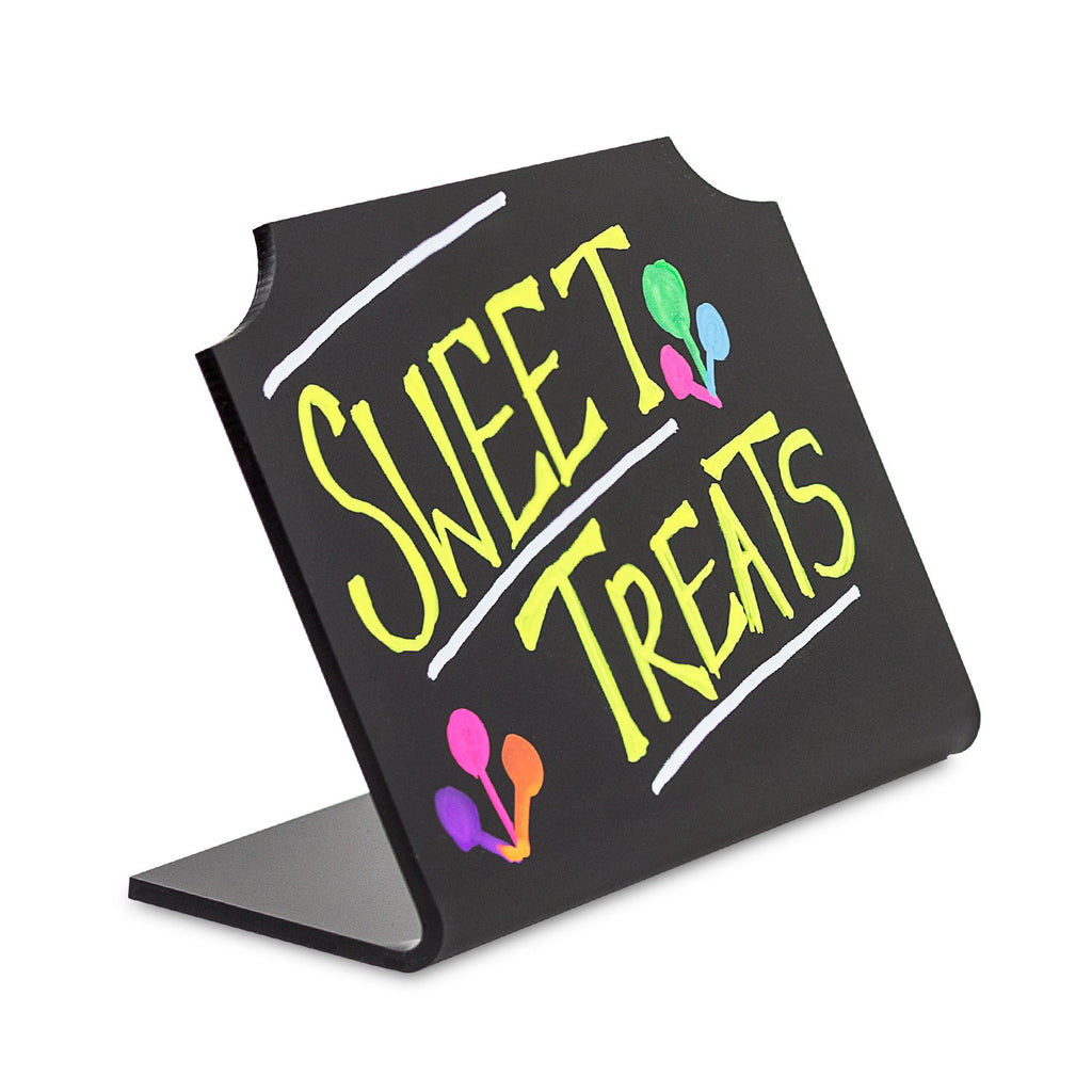 Slanted Chalkboard Message Sign
