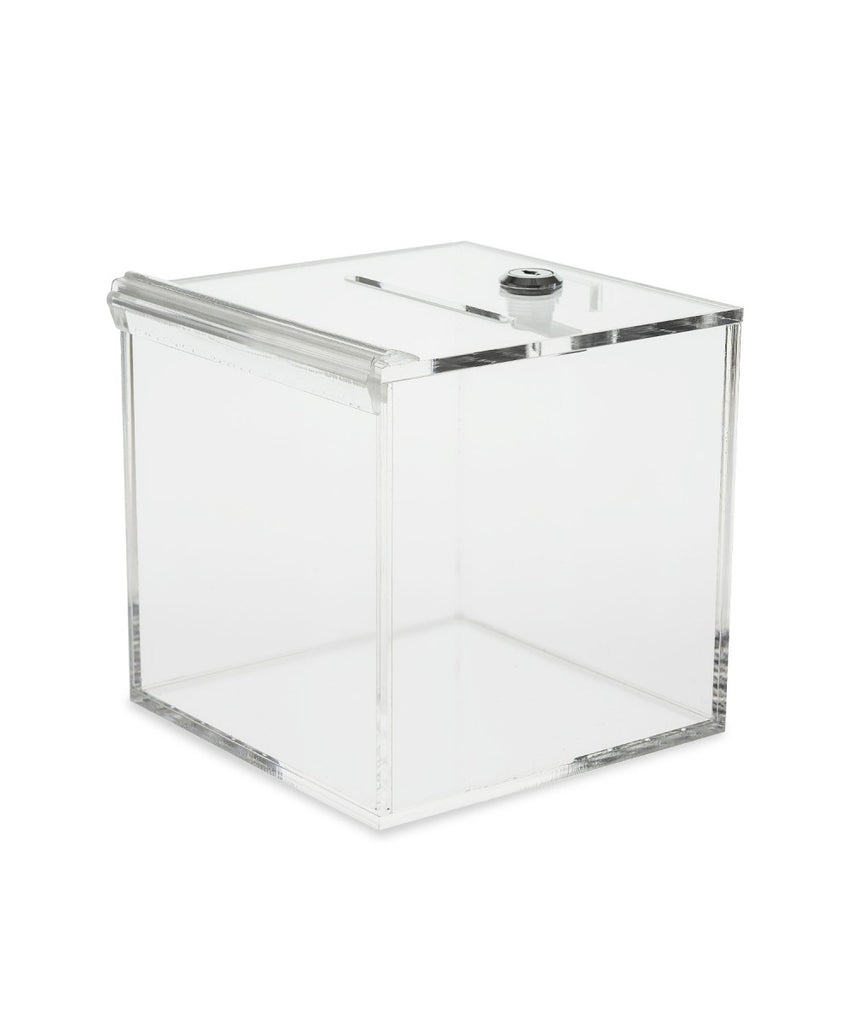 Donation or Ballot Box with Lock & Key in 6″, 8″, 10″, 12″