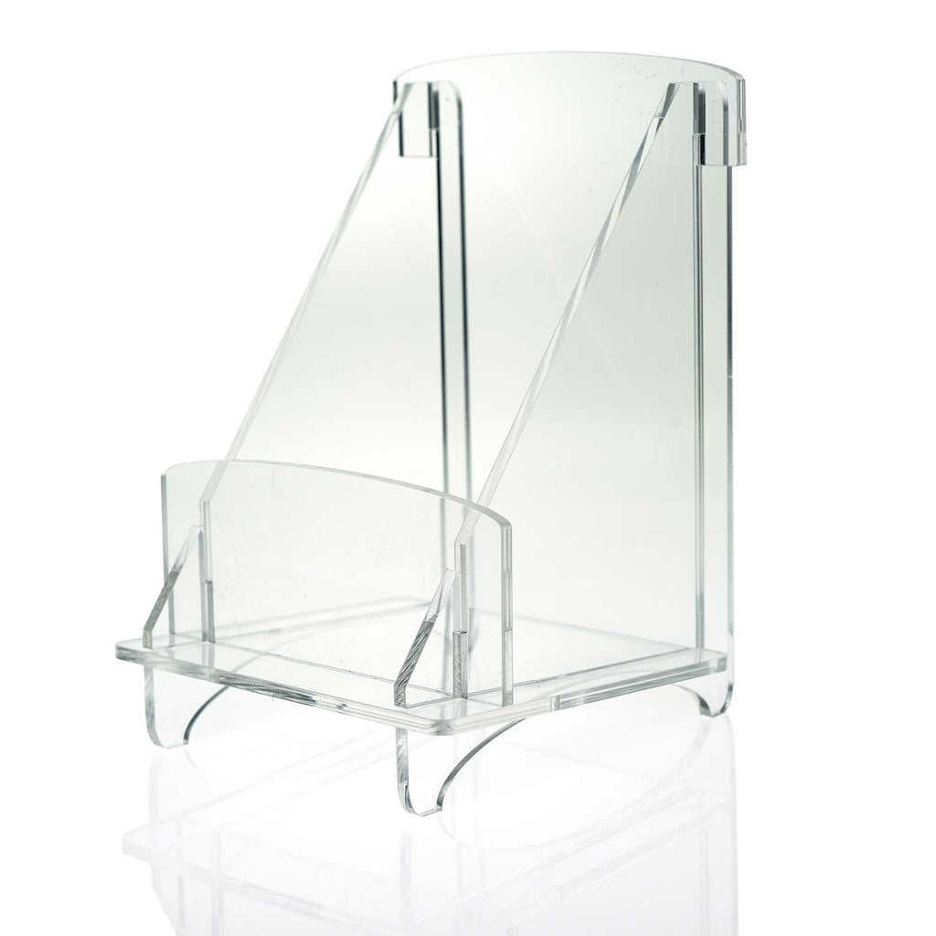 Colored Put-Together-Yourself Trifold Brochure Holder, 4" wide