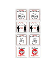 Load image into Gallery viewer, Wash Hands, Wear a mask, Social Distancing Signs