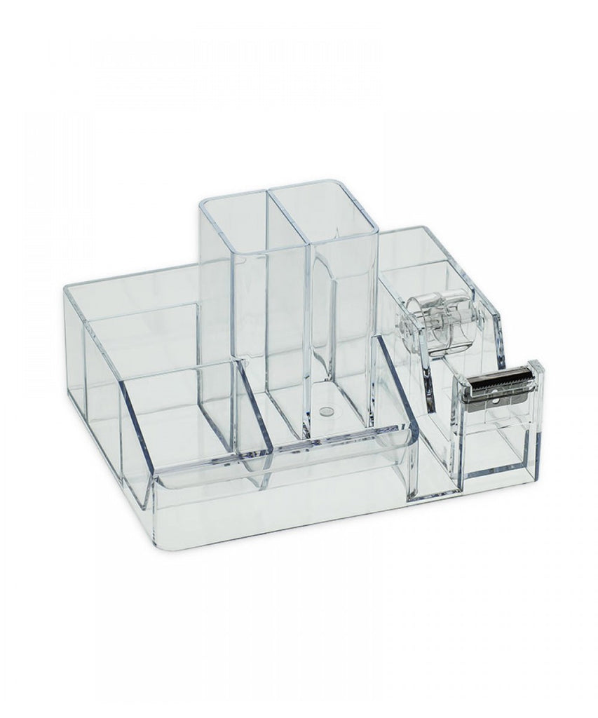 Desktop Organizer with Tape Dispenser