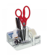 Load image into Gallery viewer, Desktop Organizer with Tape Dispenser