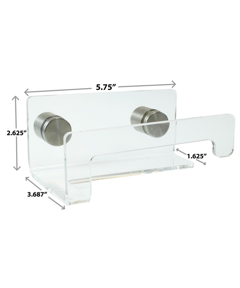 Elegant Heavy Duty Clear Acrylic Paper Towel Holder, Toilet Paper