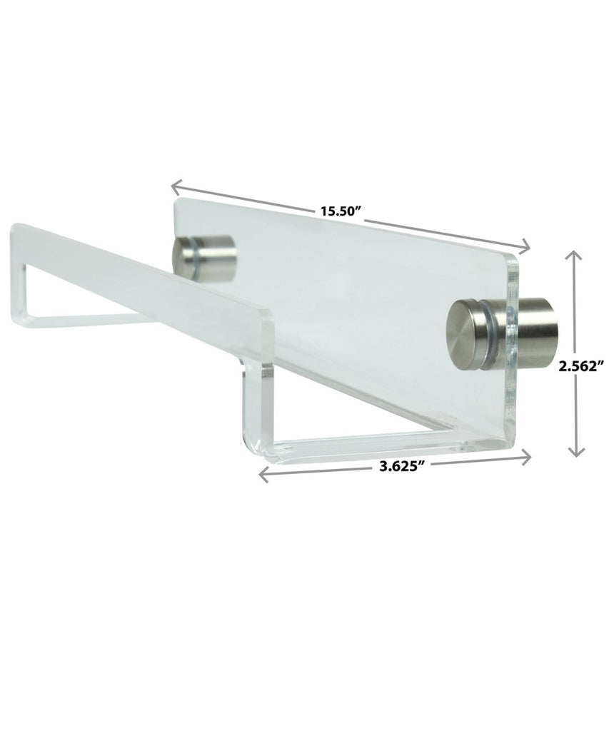 Clear Acrylic Paper Towel Holder, Toilet Paper Holder and Hand Towel Rack