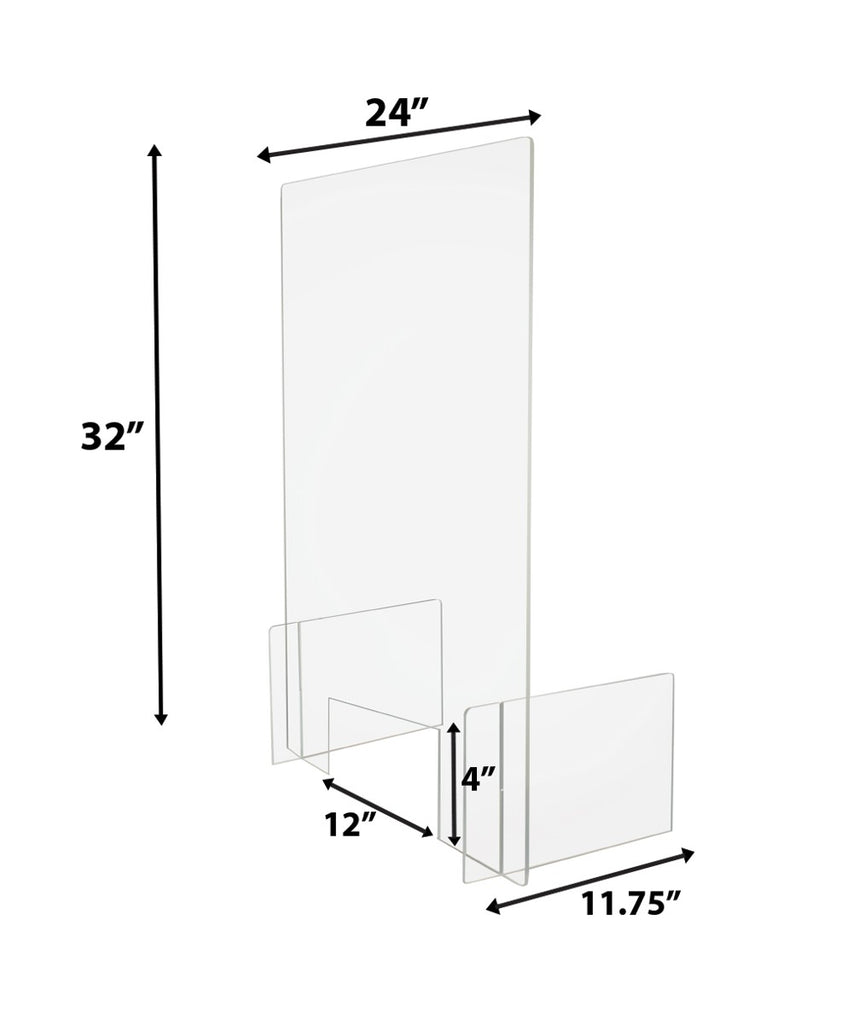 Sneeze Guard Freestanding with Window Barrier Divider