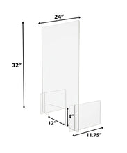 Load image into Gallery viewer, Sneeze Guard Freestanding with Window Barrier Divider