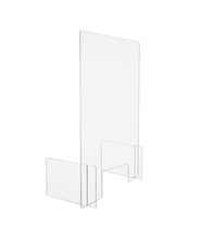 Load image into Gallery viewer, Sneeze Guard Freestanding with Window Barrier Divider