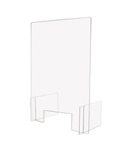 Load image into Gallery viewer, Sneeze Guard Freestanding with Window Barrier Divider