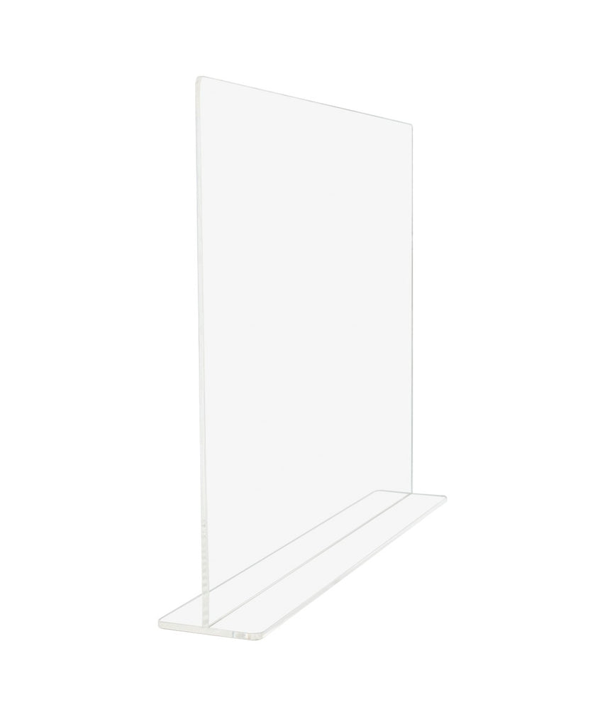 Flat Top Splash Guard Sneeze Guard Barrier Divider