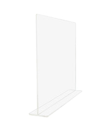 Flat Top Splash Guard Sneeze Guard Barrier Divider