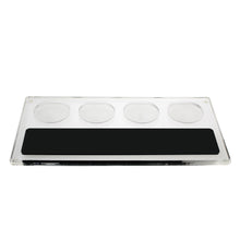Load image into Gallery viewer, Clear Acrylic 4 Cup Flight Paddle With Chalkboard