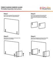 Load image into Gallery viewer, Sneeze Guard Freestanding with Window
