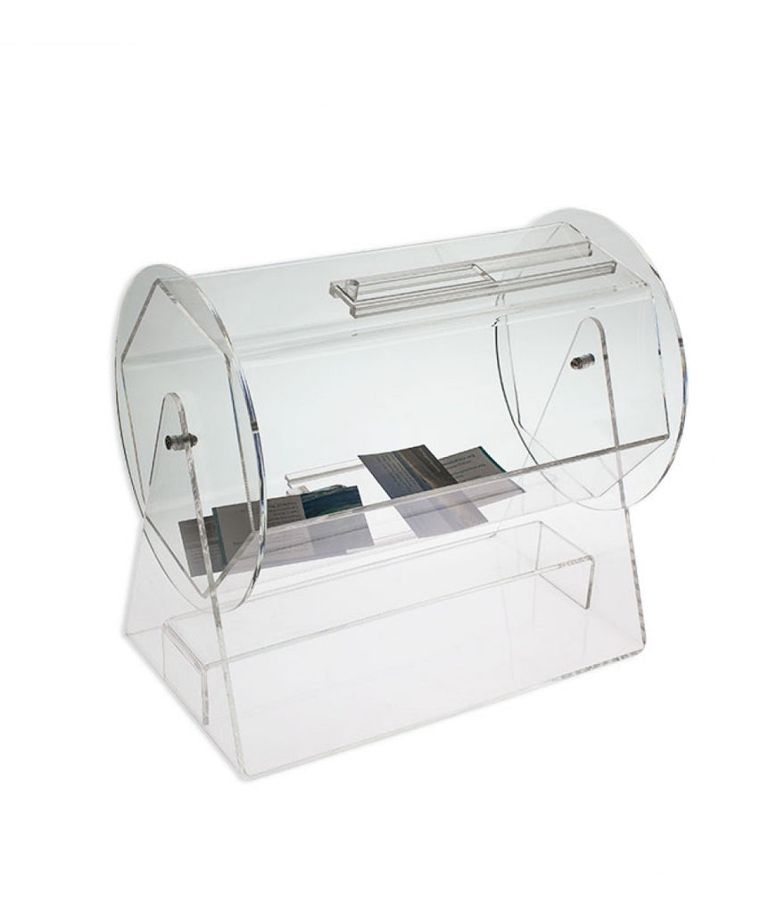 Clear Hexagon Raffle Drum