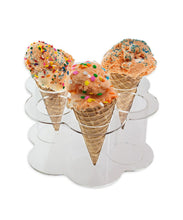 Load image into Gallery viewer, 6-Hole Ice Cream Cone Display Stand, Flower