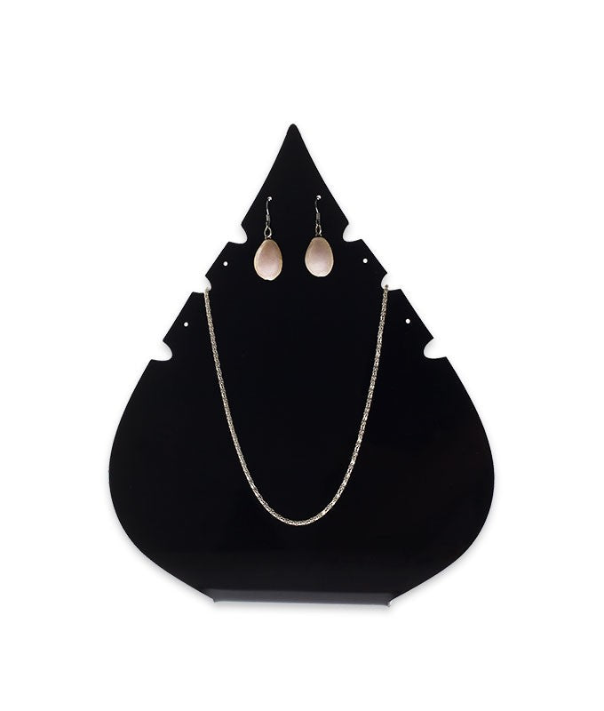 Necklace and Earring Jewelry Busts, Leaf Shape