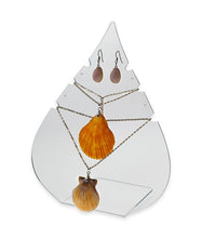 Load image into Gallery viewer, Necklace and Earring Jewelry Busts, Leaf Shape