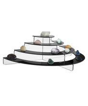 Load image into Gallery viewer, Acrylic Half Circle Risers, 4 Tier, Available in Multiple Sizes &amp; Clear &amp; Black