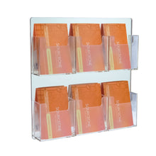 Load image into Gallery viewer, 6 Pocket Wall Mount Vertical Business Card Holder, Mirror