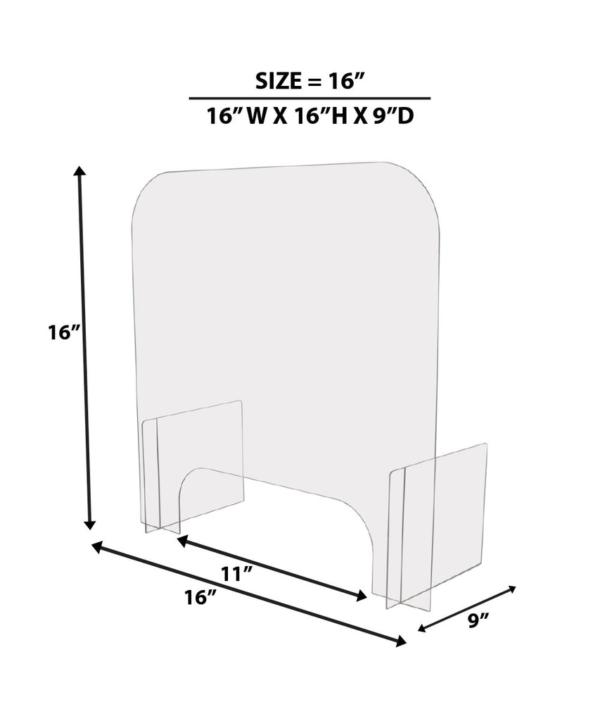 Sneeze Guard for Nail Salon and Pedicure