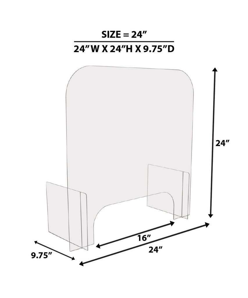 Sneeze Guard for Nail Salon and Pedicure