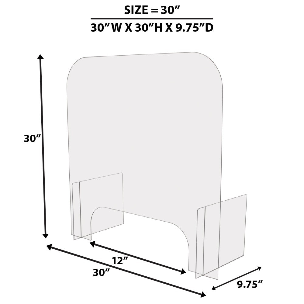 Sneeze Guard for Nail Salon and Pedicure