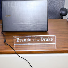 Load image into Gallery viewer, Custom Desktop Name Plate