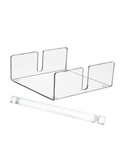Load image into Gallery viewer, Clear Acrylic Flat Napkin Holder for outdoors or indoors