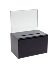 Load image into Gallery viewer, Oblong Donation Box with Sign Holder