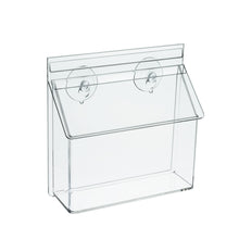 Load image into Gallery viewer, Postcard Holder with Lid for Outdoor Use, Window Glass Mount