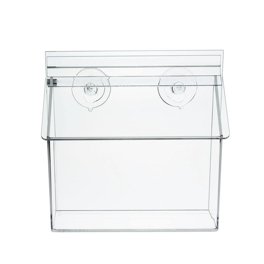Postcard Holder with Lid for Outdoor Use, Window Glass Mount