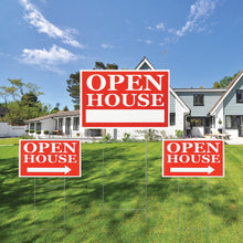 Load image into Gallery viewer, Open House Sign, 3 Pack Set