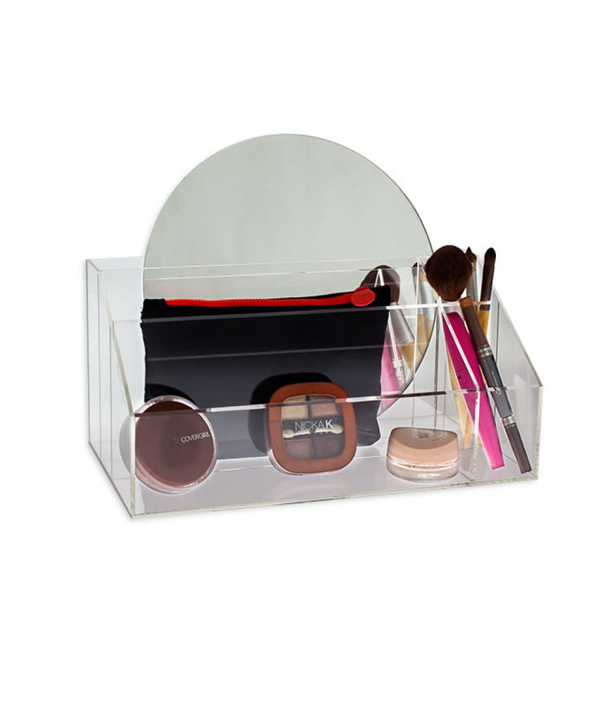 Acrylic Makeup Cosmetics Organizer with 5 Compartments