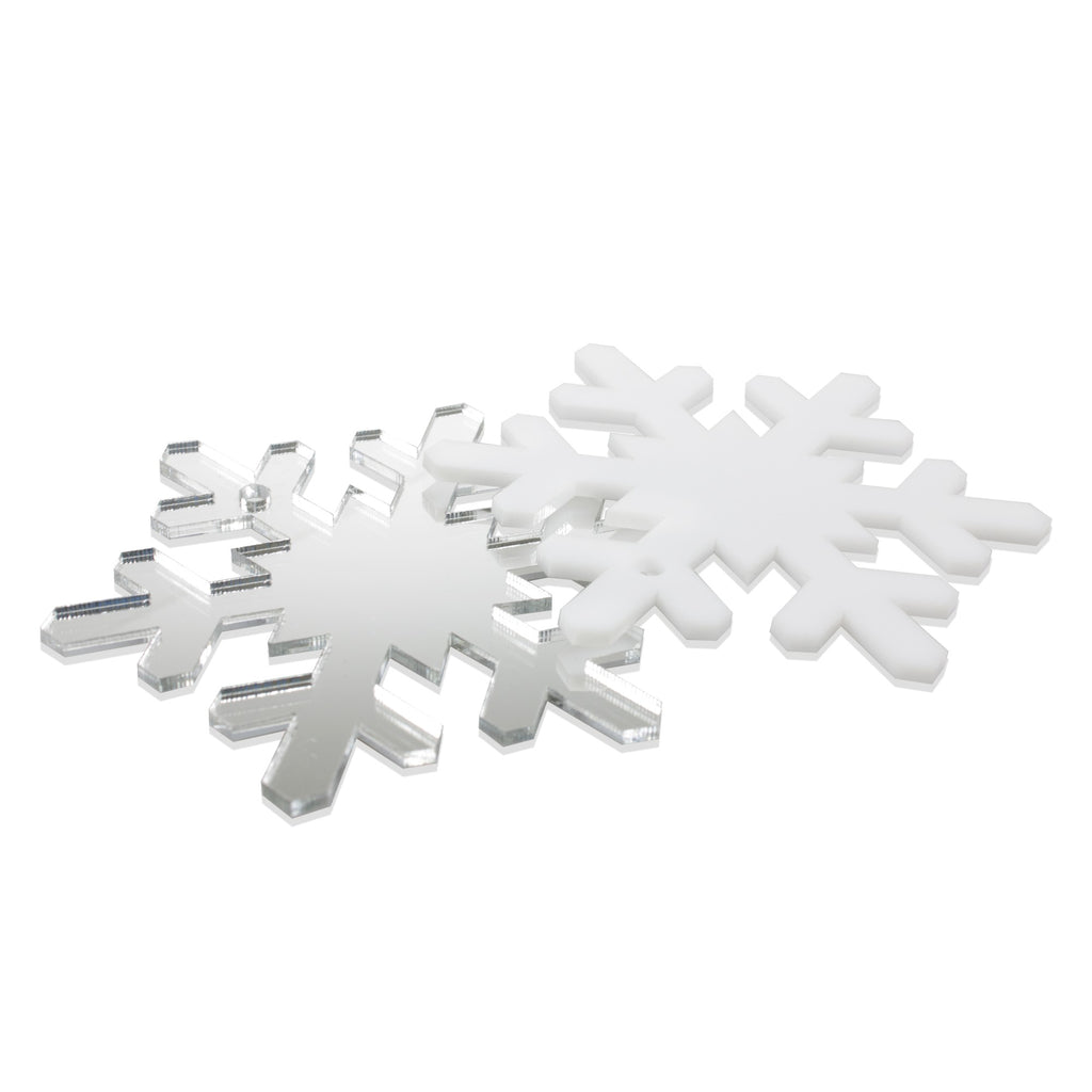 Snowflake Christmas Ornaments, 6 Pieces