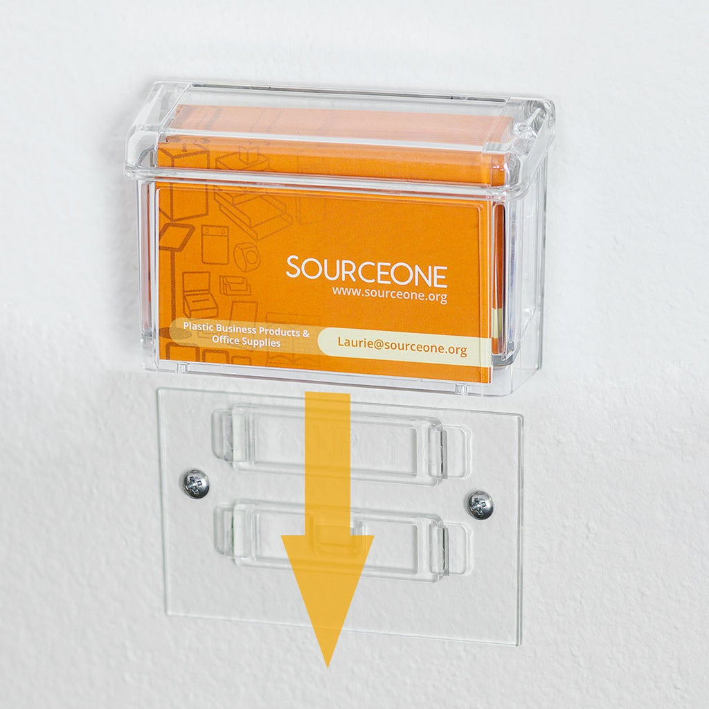 Magnetic Outdoor Business Card Box with Lid