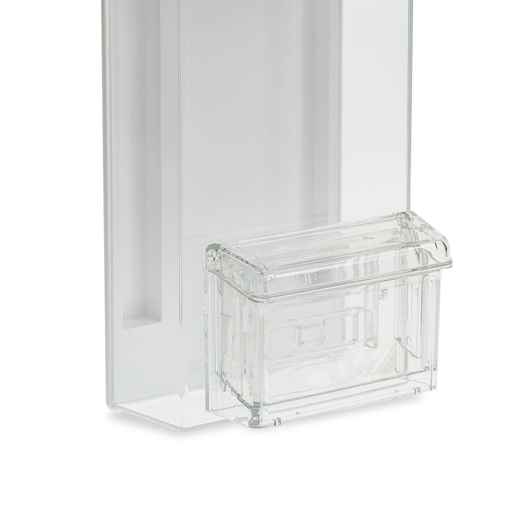 4" x 9" Outdoor Trifold Brochure Holder, White