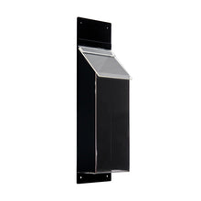 Load image into Gallery viewer, 4-Pocket Outdoor Brochure Holder with Lid, Black