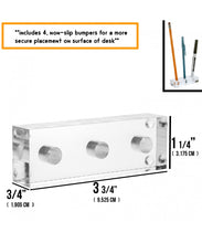 Load image into Gallery viewer, Premium Modern Clear Acrylic Pen Holder