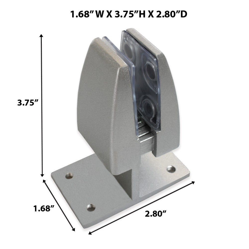 Top Mount Clamp for Sneeze Guards and Office Partition, 2 PCS.