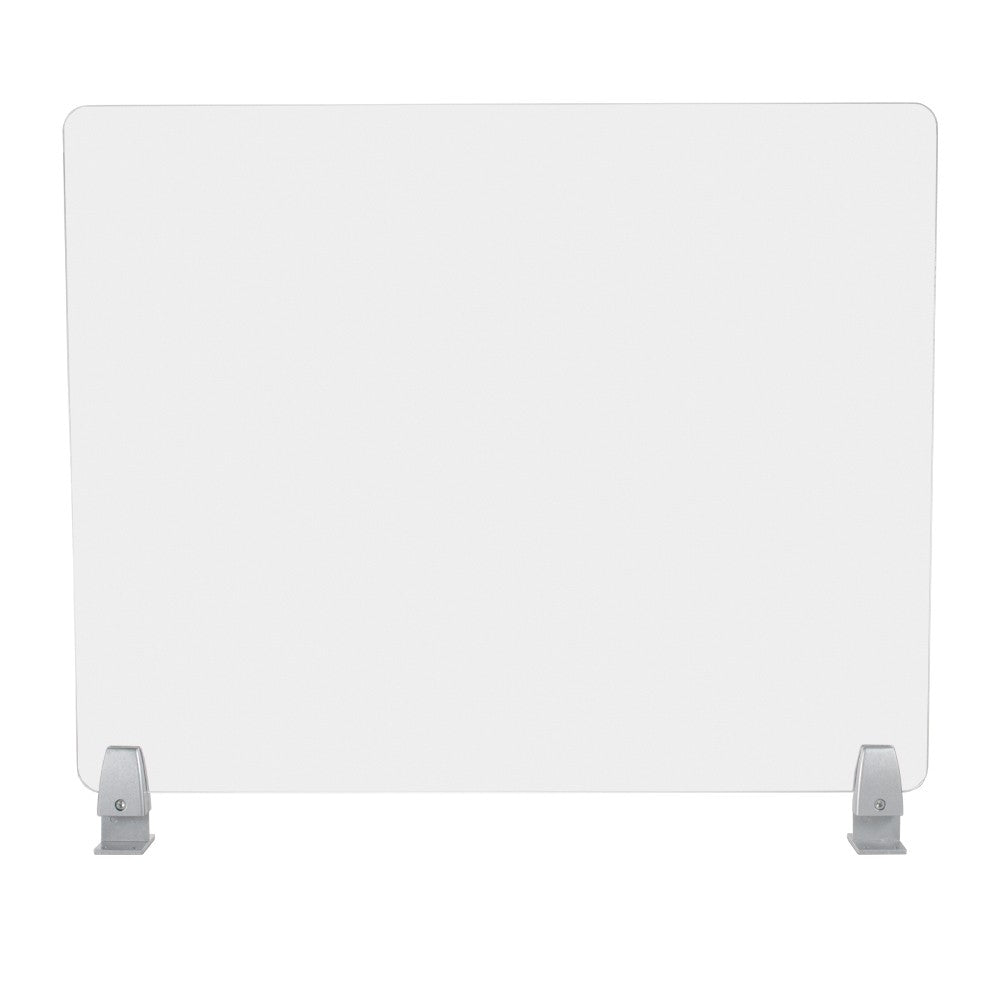 Top Mount Clamp for Sneeze Guards and Office Partition, 2 PCS.